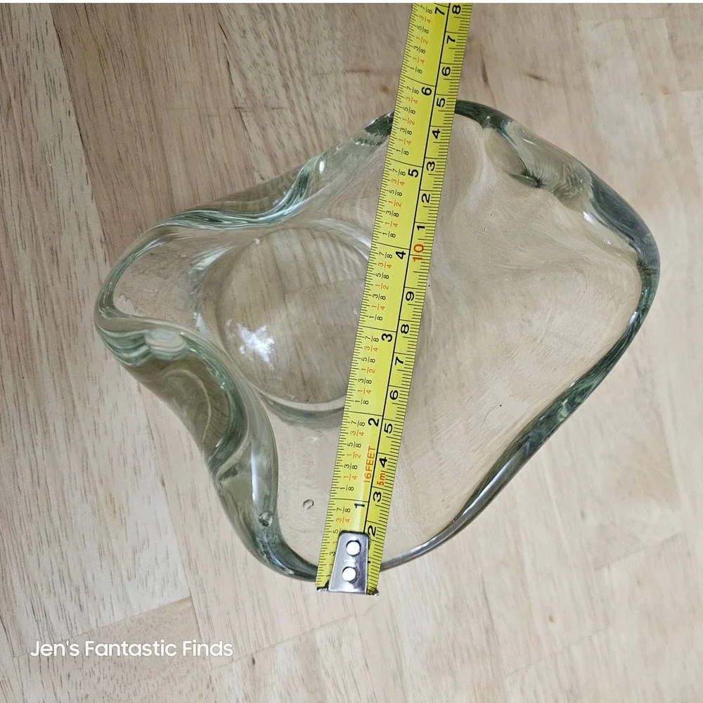 Midcentury‎ Handblown Glass Bowl Vintage Mint